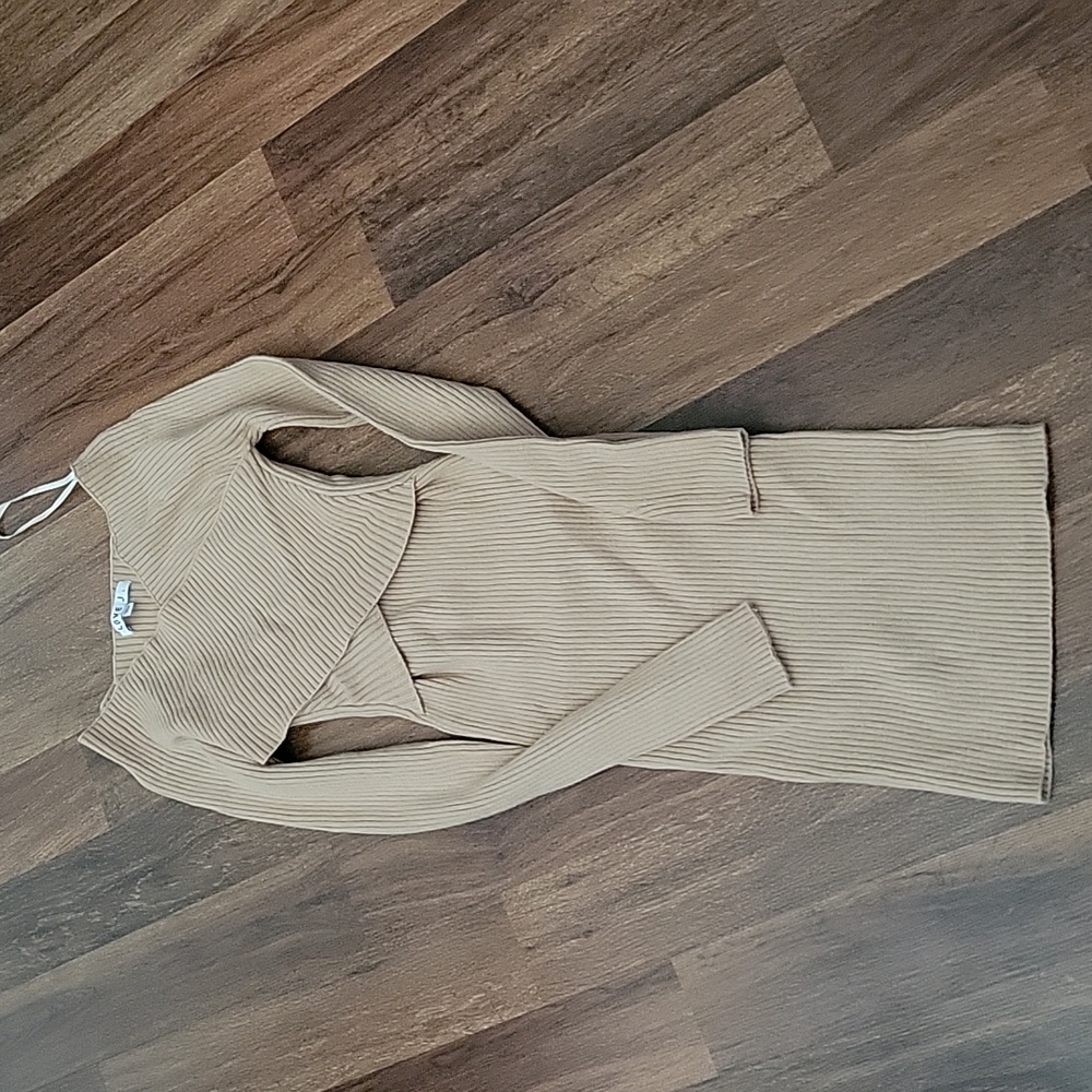 Tan Sweater Dress